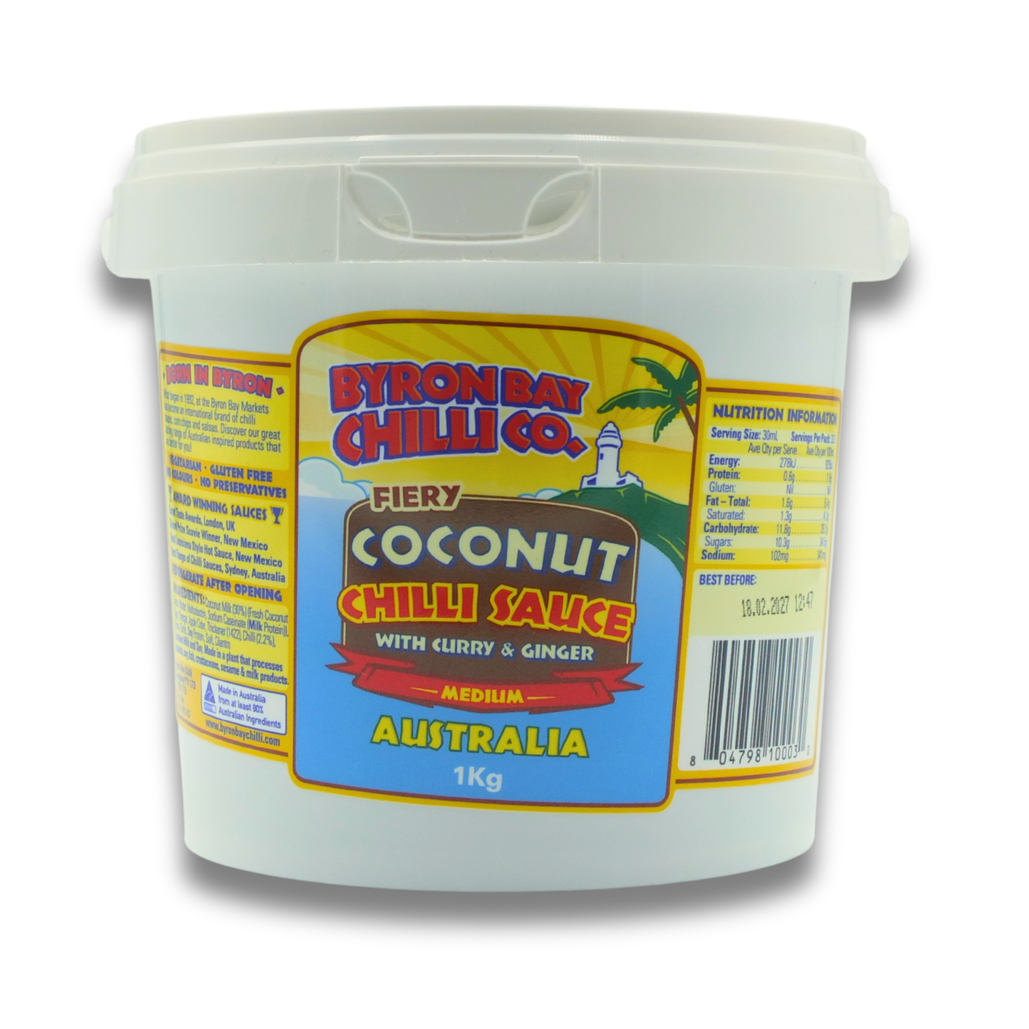 Fiery Coconut Chilli Sauce with Curry & Ginger